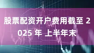 股票配资开户费用截至 2025 年 上半年末